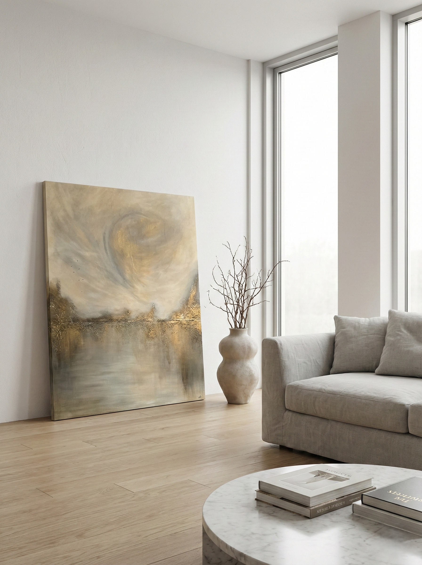 originální abstraktní obraz minimalistická malba na plátně moderní interiér, jedinečný obraz